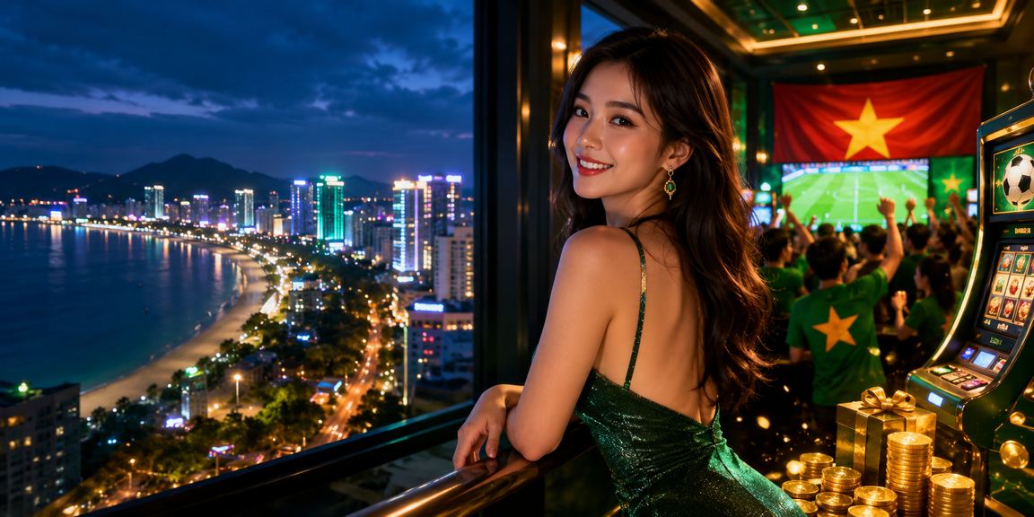 Người dùng tại Quy Nhơn chơi slot game trên điện thoại và sử dụng voucher ưu đãi tại xosomientrung